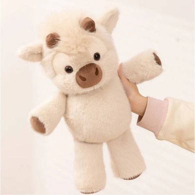 Игрушка мягкая Коровка Highland Cow Бежевая