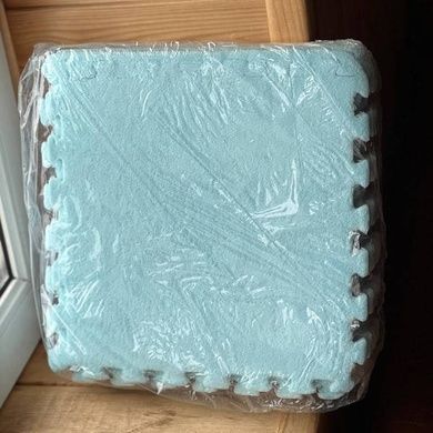 Килимок-пазл плюшевий 30&times;30см 10шт/уп floor mat AND 5579 Блакитний