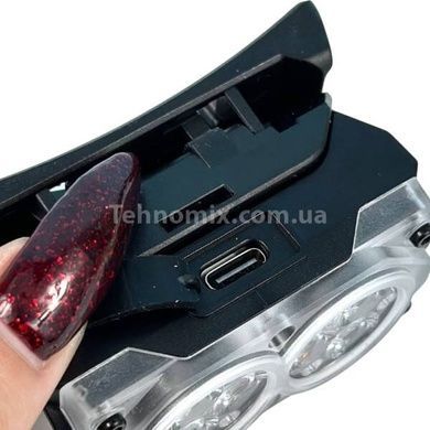 Фонарь налобный аккумуляторный с магнитом YY-19D-6SMD Черный