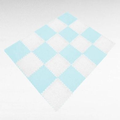 Килимок-пазл плюшевий 30&times;30см 10шт/уп floor mat AND 5579 Блакитний
