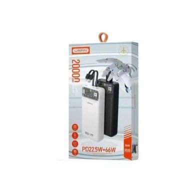 Power Bank 20000mAh Urpin PD19 22.5W+66W Черный