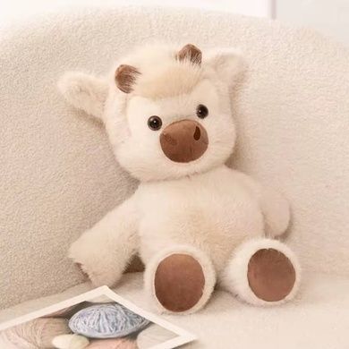 Игрушка мягкая Коровка Highland Cow Бежевая