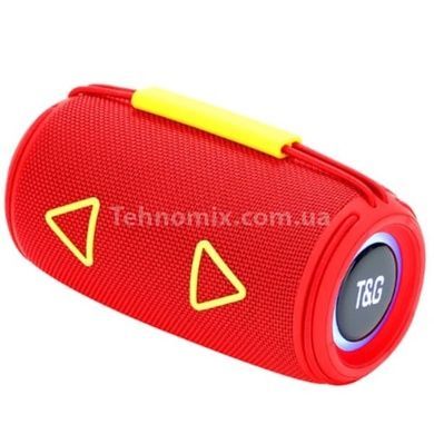 Колонка Bluetooth с RGB подсветкой speakerphone радио TG657 Красная