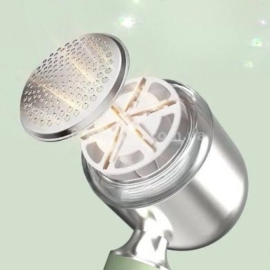 Машинка для видалення катишків акумуляторна з дисплеєм Shower head Біла