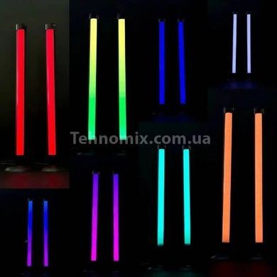 Комплект з двох ламп для підсвічування RGB 2шт +APP Smart та пульт 24см Чорні