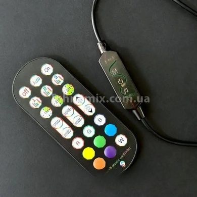 Комплект з двох ламп для підсвічування RGB 2шт +APP Smart та пульт 24см Чорні