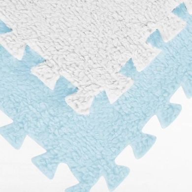 Килимок-пазл плюшевий 30&times;30см 10шт/уп floor mat AND 5579 Блакитний