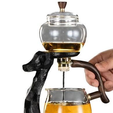 Чайник-заварник Лань H1212 з магнітним дозатором 300ml Чорний
