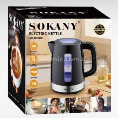 Электрочайник с подсветкой 1,7л 2200 Вт Sokany SK-09006