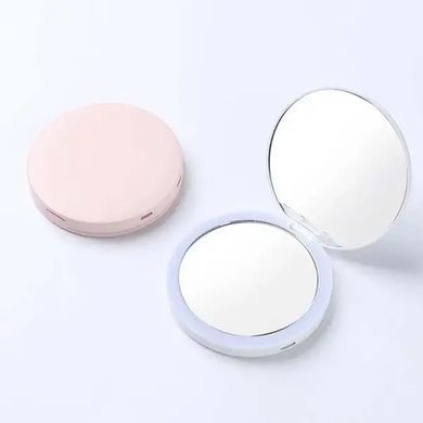 Дзеркало кругле з LED підсвічуванням Portable Rechargeable