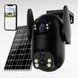 Камера відеоспостереження із сонячною панеллю AND VQ05-4G solar camepa app380 Чорна