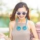Вентилятор на шию USB Necklace Fan Блакитний