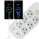Сетевой фильтр с USB (6&times;220В+4&times;USB+1&times;Type-C) QL-1075U 5 метров Белый