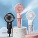 Вентилятор ручной портативный с распылением воды Small fan Розовый