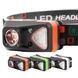 Фонарь налобный с датчиком движения W-18-XPG+6SMD white/red Черный