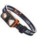 Фонарь налобный с датчиком движения W-18-XPG+6SMD white/red Черный