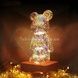 Нічник 3D Ведмедик Феєрверк на підставці BearBrick