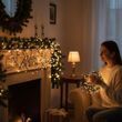 Гирлянда внутренняя линейная 300LED 220V AND 115-5 Черный провод, теплый свет
