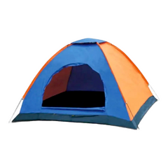 Палатка 2-х местная Оранжевая-Синяя