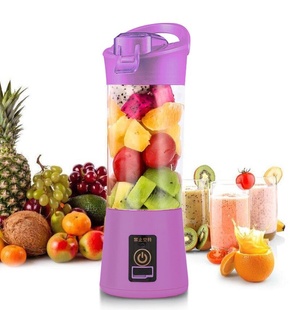 Блендер Smart Juice Cup Fruits USB Фиолетовый 2 ножа