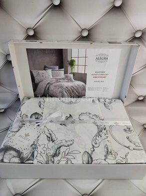 Постільна білизна Belizza Alegra Ранфорс Бавовна Євро розмір (простирадло трикотаж на резинці)
