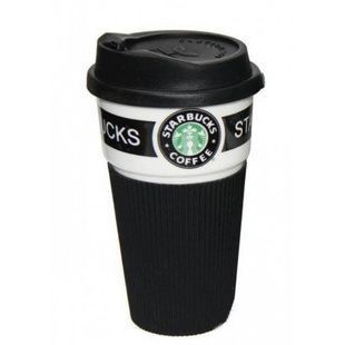 Керамическая термочашка Starbucks Черная