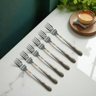 Вилки десертні з візерунком 6шт Cutlert set CD-10