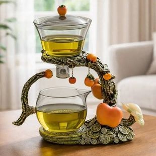 Чайник-заварник Грошове дерево H1214 із магнітним дозатором 300ml Бронзовий