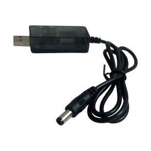 Кабель універсальний USB DC 5.5x2.1 для роутера на 5v, 9v,12v з перехідником з 5,5mm на 3,5mm Чорний
