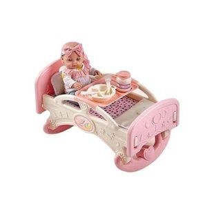 Игрушка Пупс 30см в кроватке + аксессуары Baby Bed W-6905A