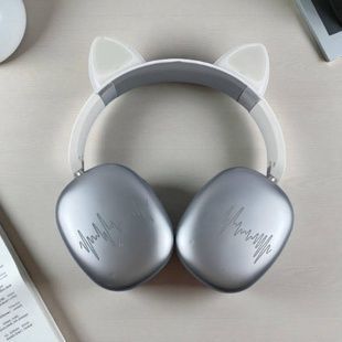 Беспроводные Bluetooth наушники с кошачьими ушками LED SP-20A Белые
