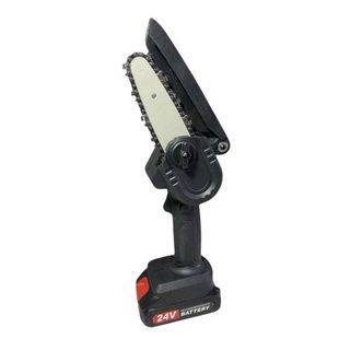 Пила ланцюгова 6ˮ акумуляторна 24V Li-ION 24Vf і 288Vf Чорна