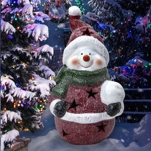 Декор новорічний Цукровий Сніговик з LED-підсвічуванням 01-20-27-1