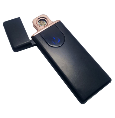 Спіральна сенсорна електрична запальничка Lighter USB Black (JL-705)