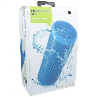 Колонка bluetooth Hopestar P4 із ліхтариком Блакитна