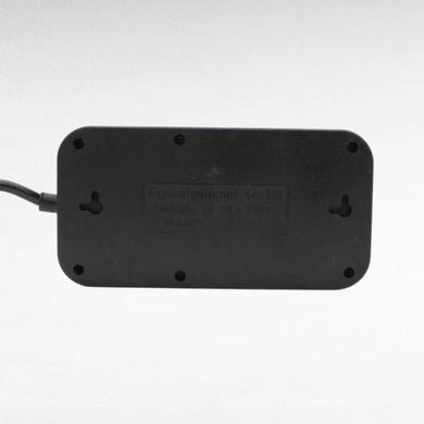 Мережевий фільтр подовжувач 2м 3*220V, 4USB + Type-C Power-Socket F09U Чорний