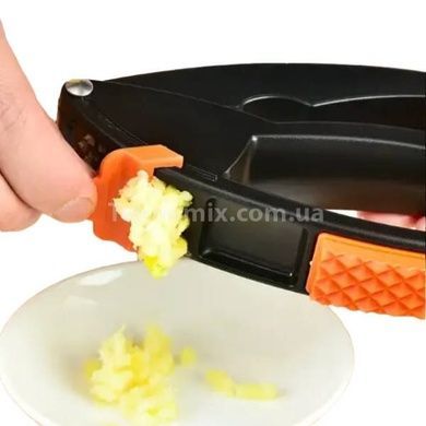Чесночница многофункциональная с теркой и картофелечисткой 3в1 Оранжевая