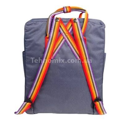 Рюкзак Fjallraven Kanken Сірий кольорова ручка