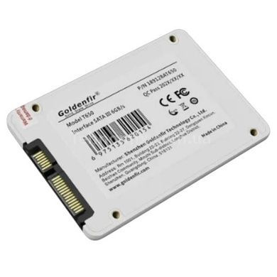 Жёсткий диск внутренний SSD 240GB Goldenfir T650 2.5 SATA 3.0 (6Gb/s)v Белый