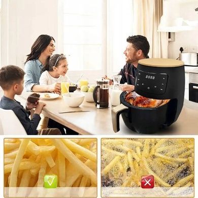 Фритюрница воздушная для приготовления без масла air fryer AND Z1-1160 Черная