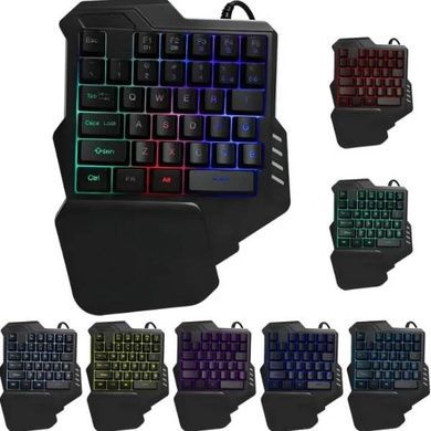 Комплект игровой клавиатура и мышка с подсветкой проводные USB 35 клавиш