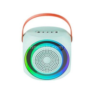Портативная колонка караоке система с микрофоном XO F42 Dazzling RGB Голубой
