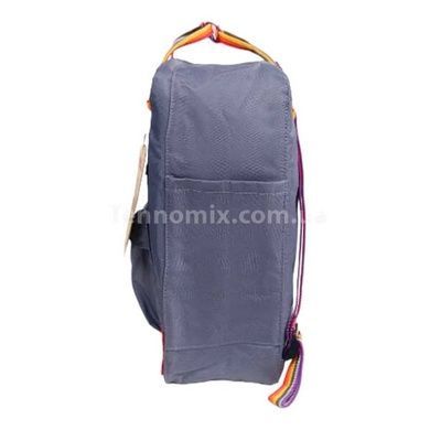 Рюкзак Fjallraven Kanken Сірий кольорова ручка