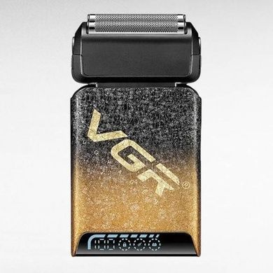 Электробритва аккумуляторная с двойным лезвием VGR V-374 GOLD Черная с золотым