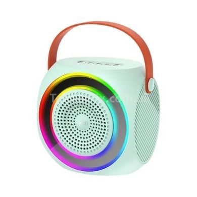 Портативная колонка караоке система с микрофоном XO F42 Dazzling RGB Голубой