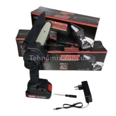 Пила цепная 6ˮ аккумуляторная 24V Li-ION 24Vf і 288Vf Черная