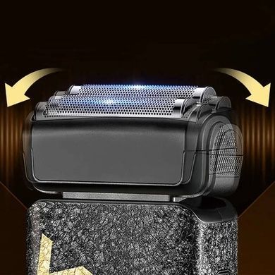 Электробритва аккумуляторная с двойным лезвием VGR V-374 GOLD Черная с золотым