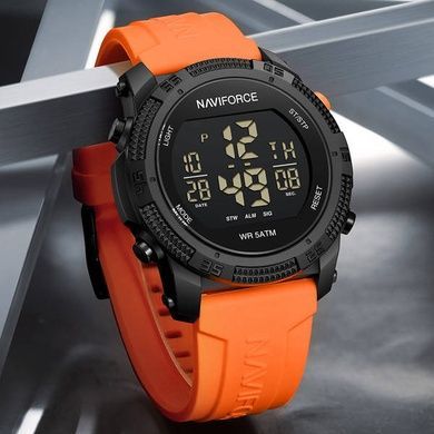 Годинник чоловічий тактичний Naviforce Europe Orange