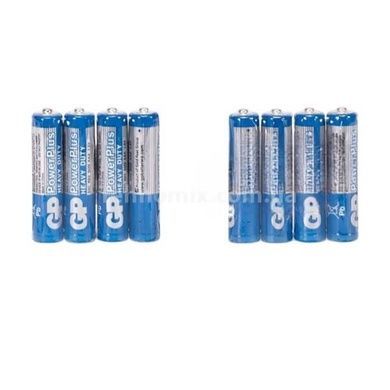 Набор батареек 4шт ААА GP PowerPlus Heavy Duty 1,5 V