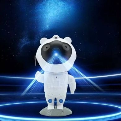 Проектор-нічник Астронавт з Bluetooth та підставкою Білий